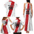 Custom Football Peru Family Matching Tank Maxi Dress and Hawaiian Shirt La Bicolor Go Champions