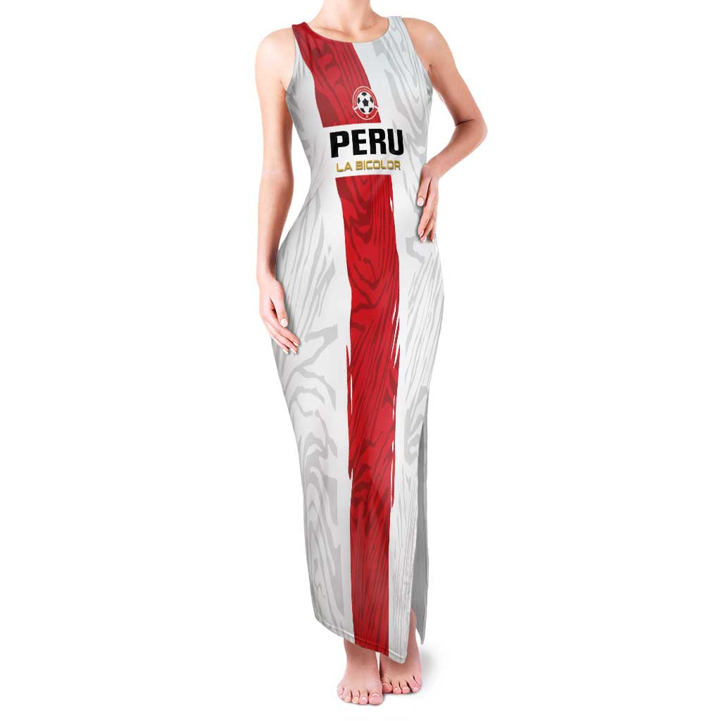 Custom Football Peru Family Matching Tank Maxi Dress and Hawaiian Shirt La Bicolor Go Champions