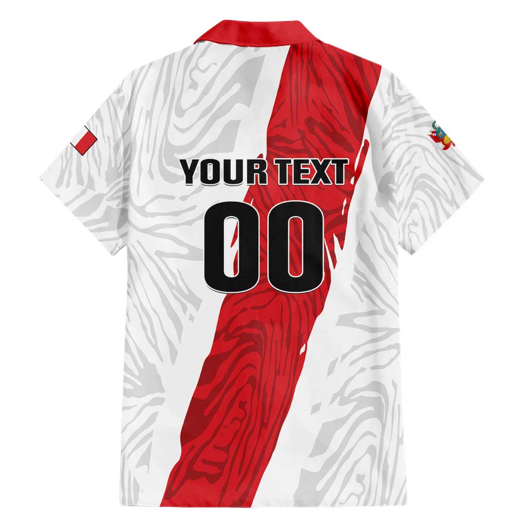 Custom Football Peru Hawaiian Shirt La Bicolor Go Champions