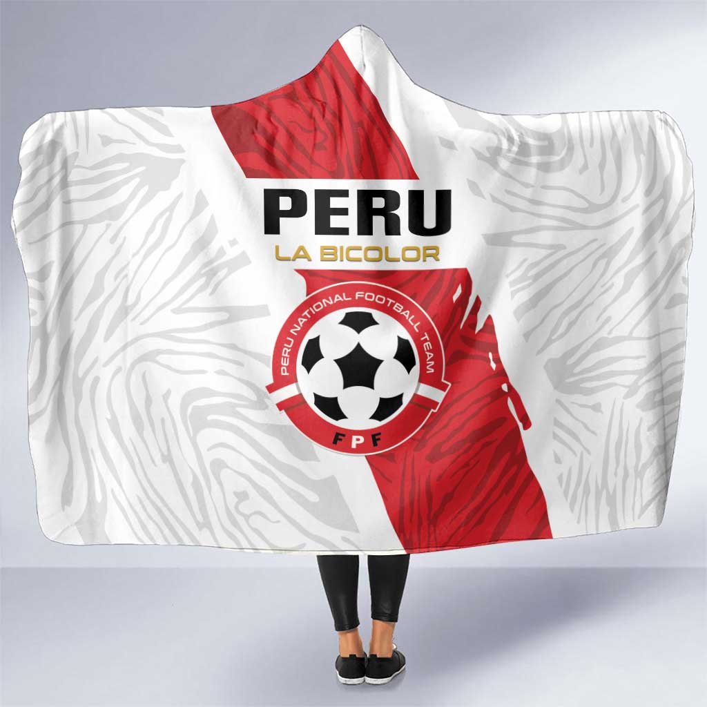 Football Peru Hooded Blanket La Bicolor Go Champions