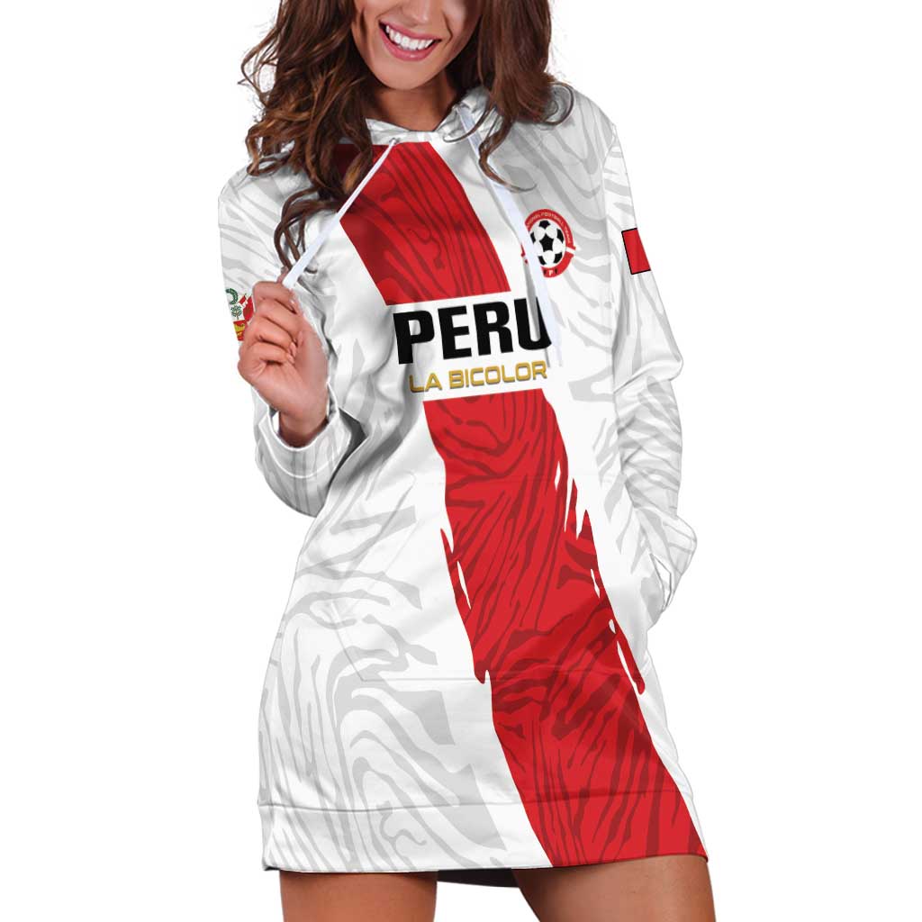 Custom Football Peru Hoodie Dress La Bicolor Go Champions