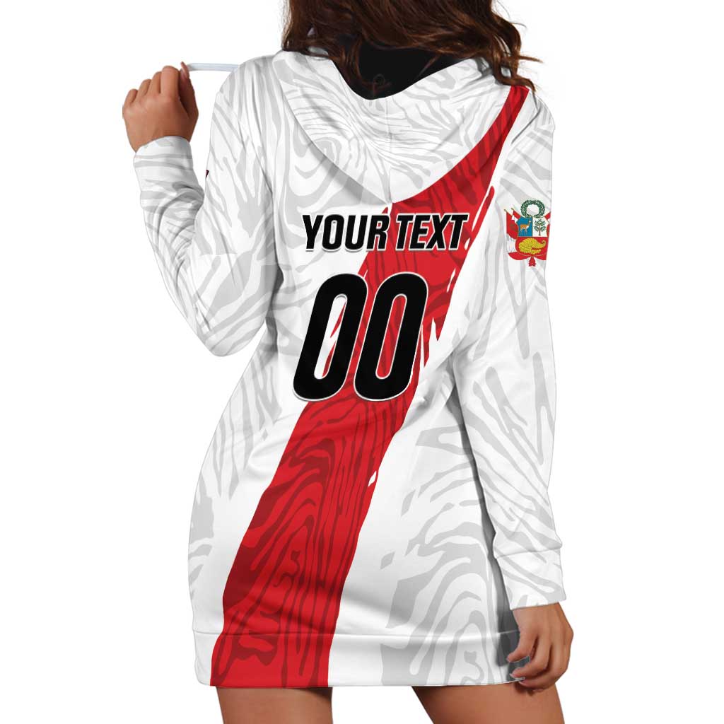 Custom Football Peru Hoodie Dress La Bicolor Go Champions