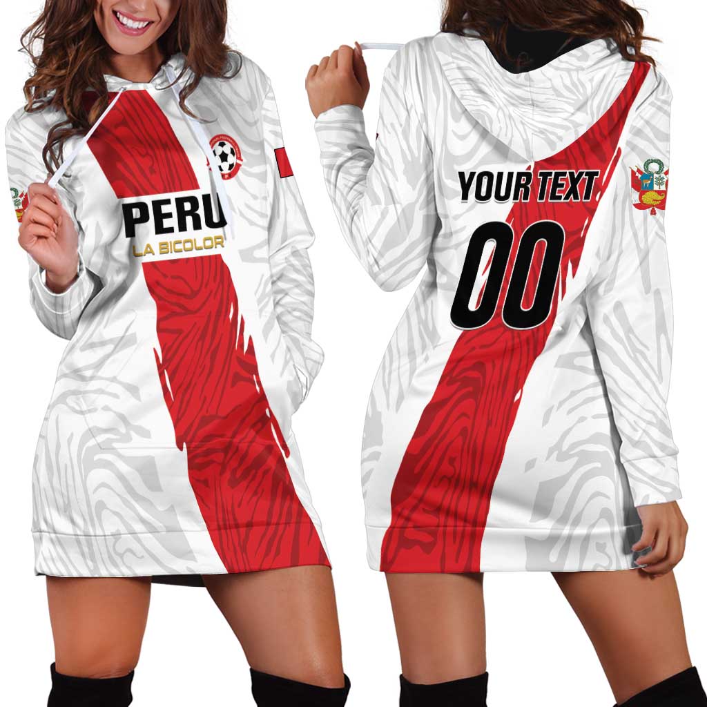 Custom Football Peru Hoodie Dress La Bicolor Go Champions