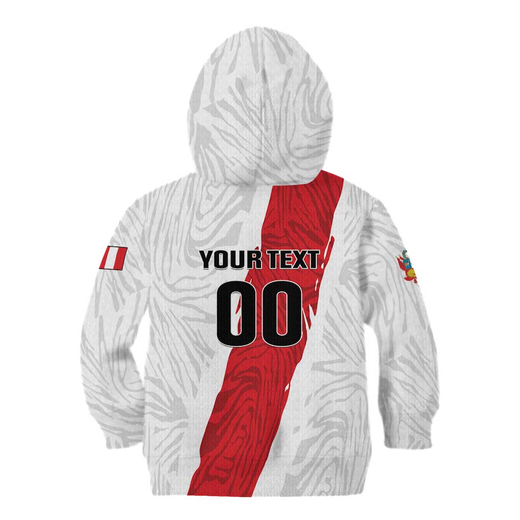 Custom Football Peru Kid Hoodie La Bicolor Go Champions