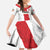 Custom Football Peru Kid Short Sleeve Dress La Bicolor Go Champions