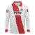 Custom Football Peru Long Sleeve Polo Shirt La Bicolor Go Champions