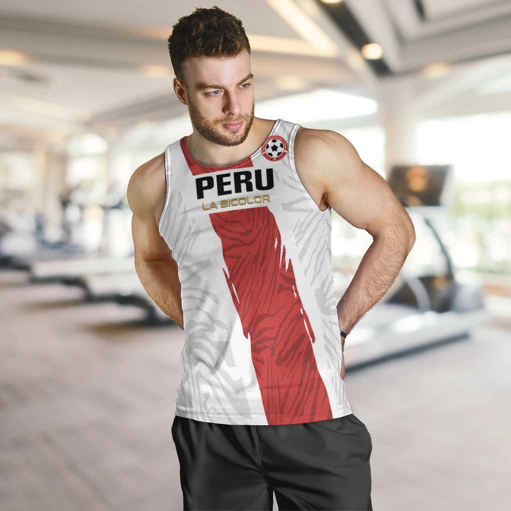 Custom Football Peru Men Tank Top La Bicolor Go Champions