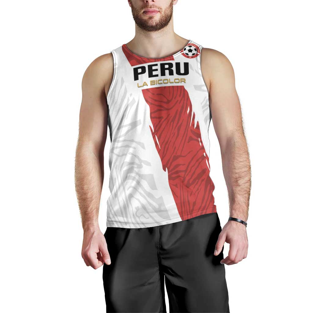 Custom Football Peru Men Tank Top La Bicolor Go Champions