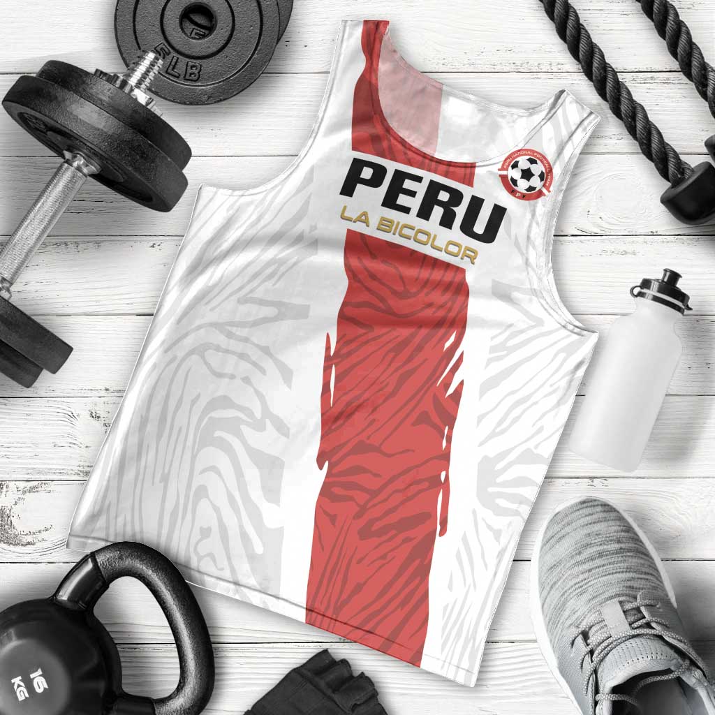 Custom Football Peru Men Tank Top La Bicolor Go Champions