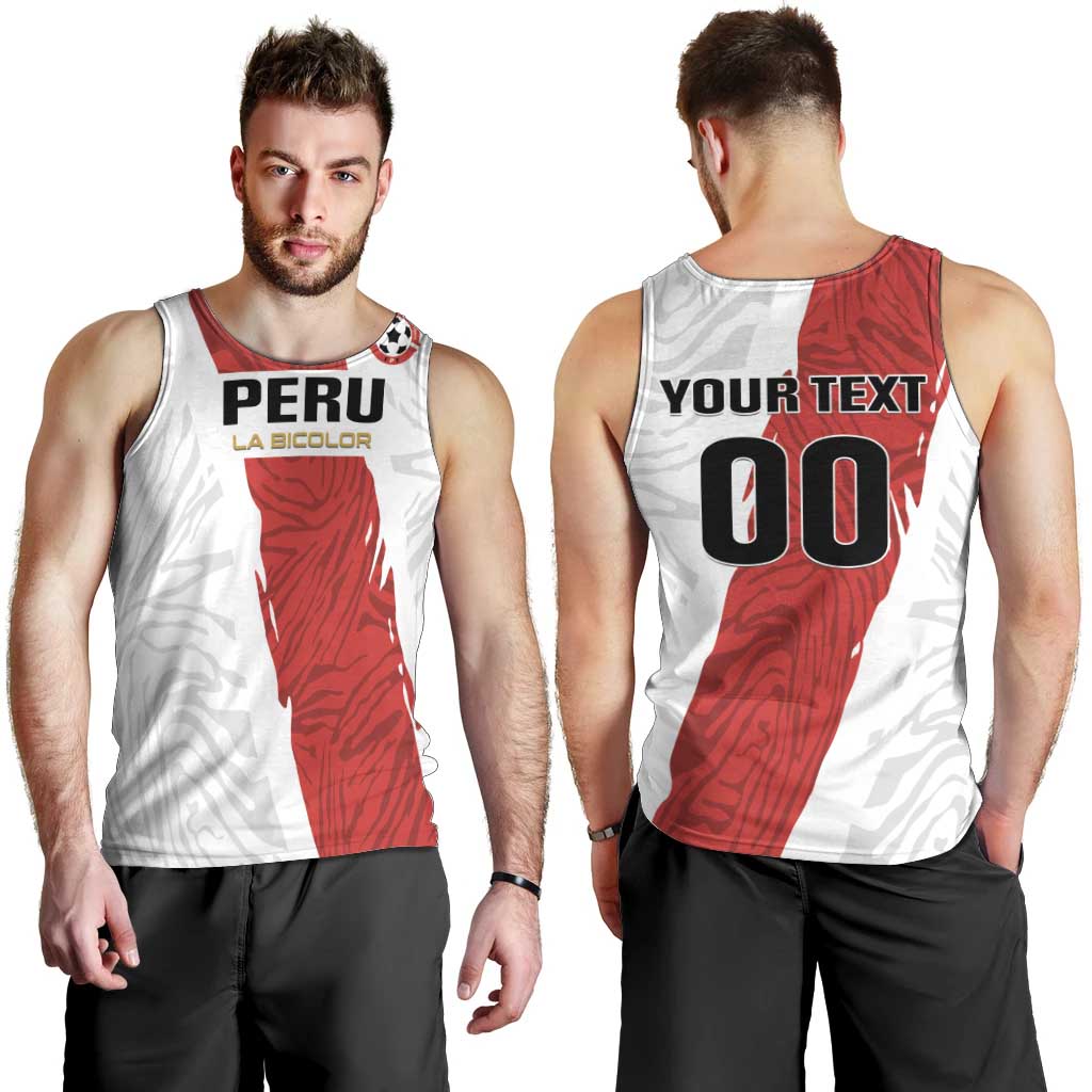 Custom Football Peru Men Tank Top La Bicolor Go Champions