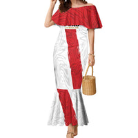 Custom Football Peru Mermaid Dress La Bicolor Go Champions