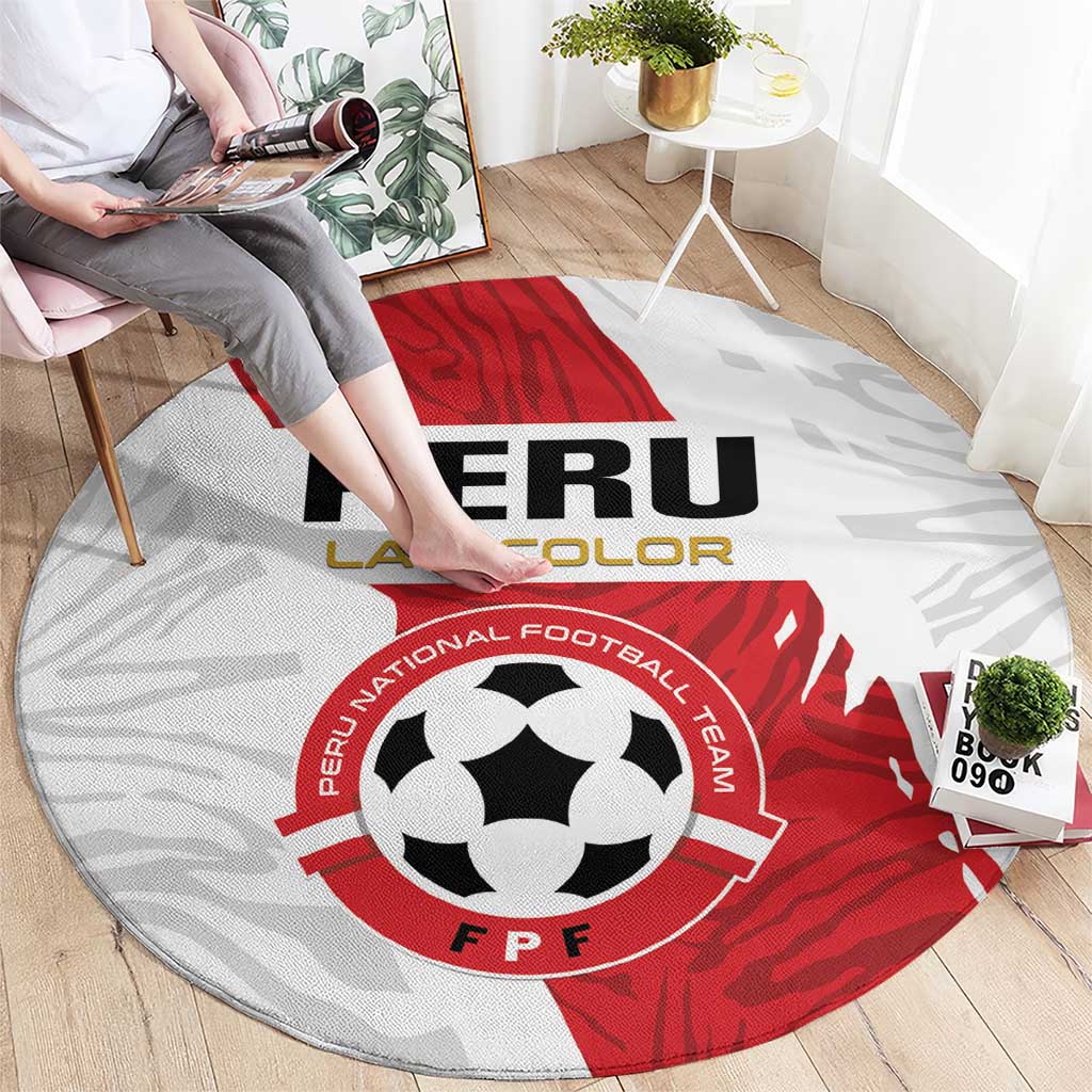 Football Peru Round Carpet La Bicolor Go Champions