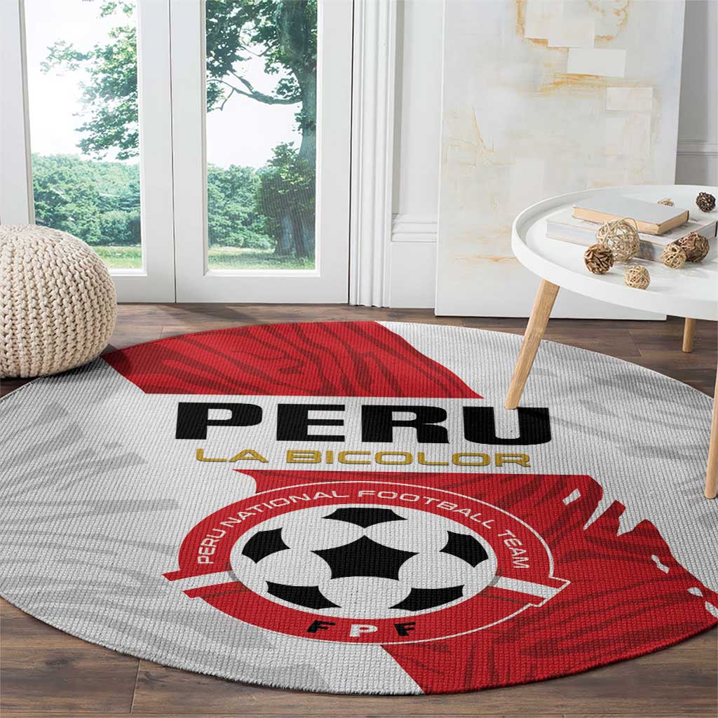 Football Peru Round Carpet La Bicolor Go Champions