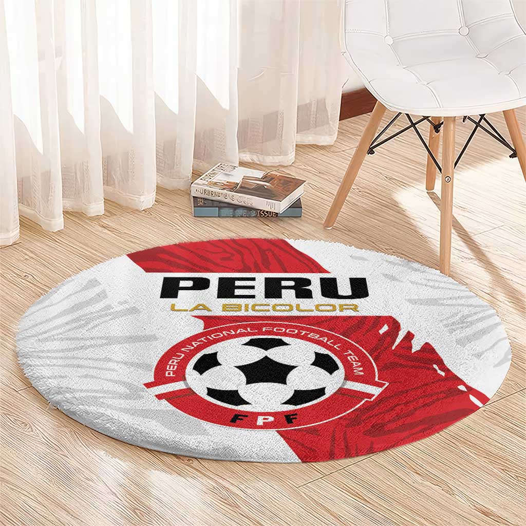 Football Peru Round Carpet La Bicolor Go Champions
