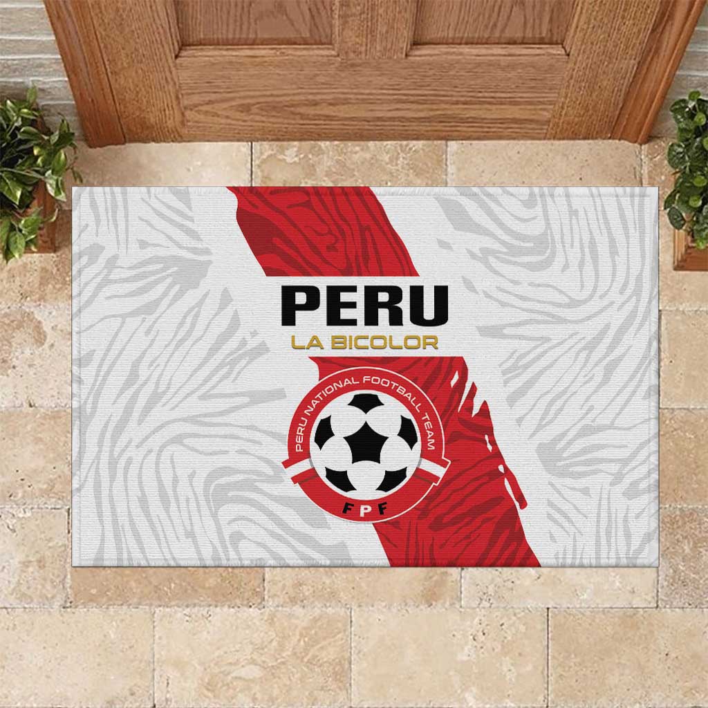 Football Peru Rubber Doormat La Bicolor Go Champions