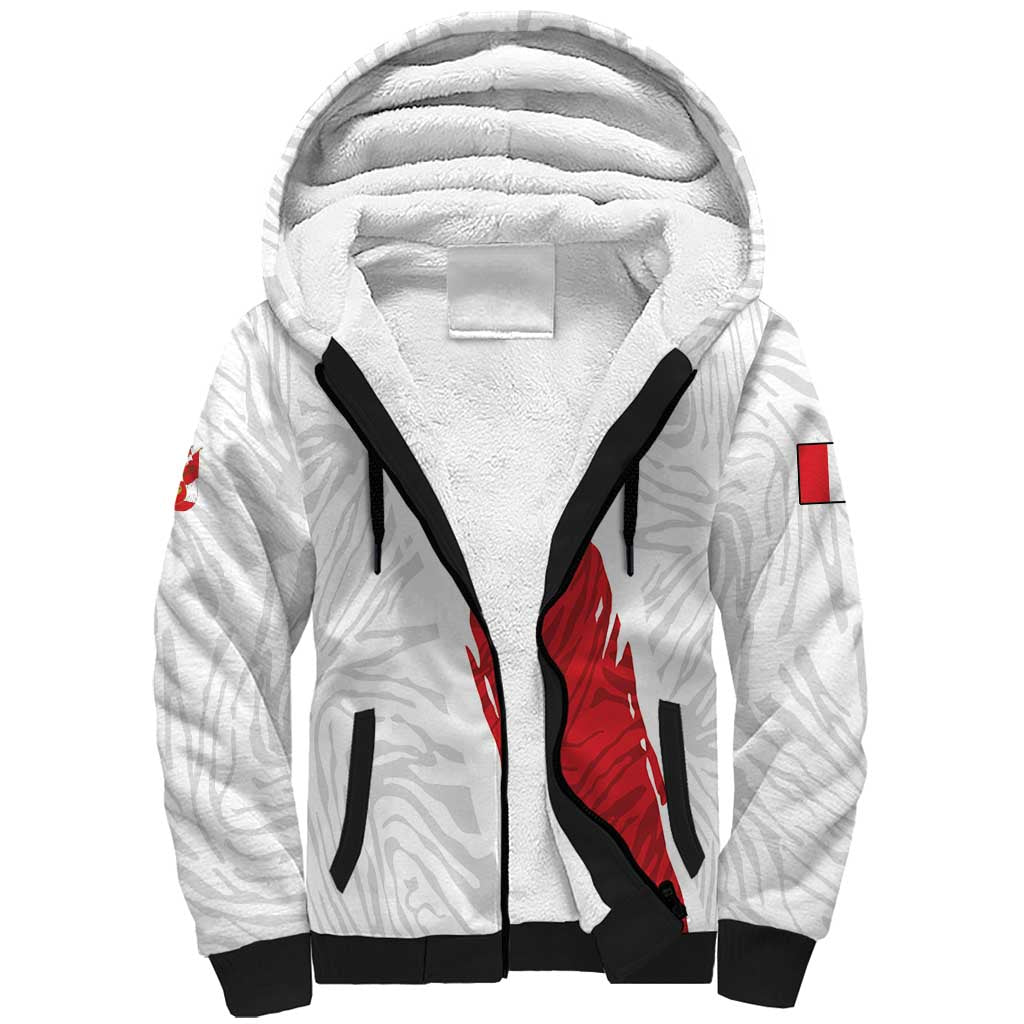 Custom Football Peru Sherpa Hoodie La Bicolor Go Champions