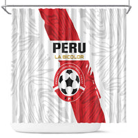 Football Peru Shower Curtain La Bicolor Go Champions