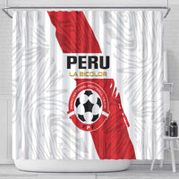 Football Peru Shower Curtain La Bicolor Go Champions