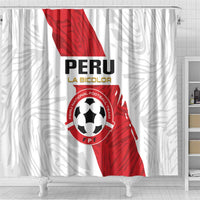 Football Peru Shower Curtain La Bicolor Go Champions