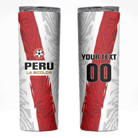 Custom Football Peru Skinny Tumbler La Bicolor Go Champions