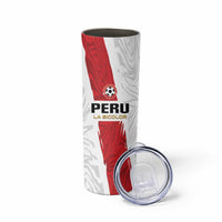 Custom Football Peru Skinny Tumbler La Bicolor Go Champions