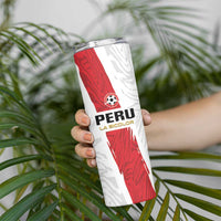 Custom Football Peru Skinny Tumbler La Bicolor Go Champions