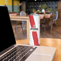 Custom Football Peru Skinny Tumbler La Bicolor Go Champions