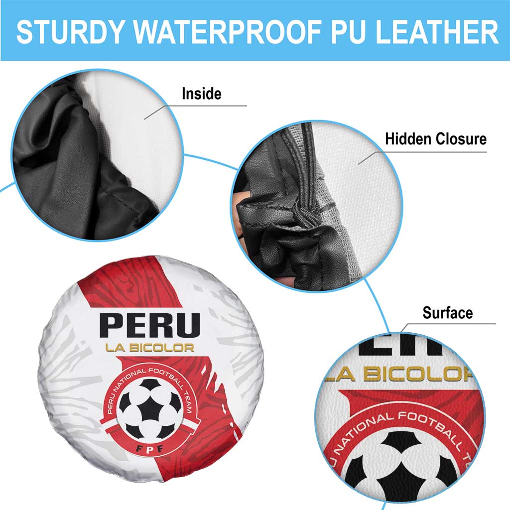 Football Peru Spare Tire Cover La Bicolor Go Champions