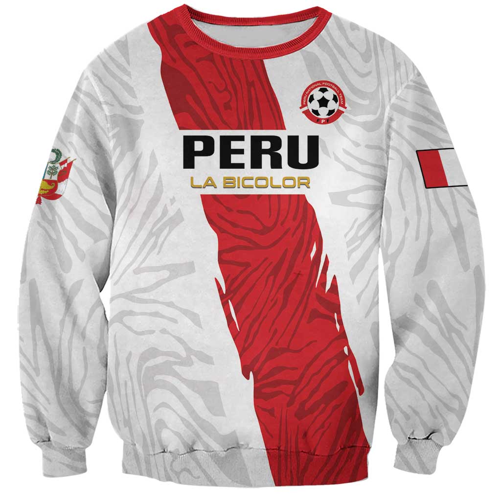 Custom Football Peru Sweatshirt La Bicolor Go Champions