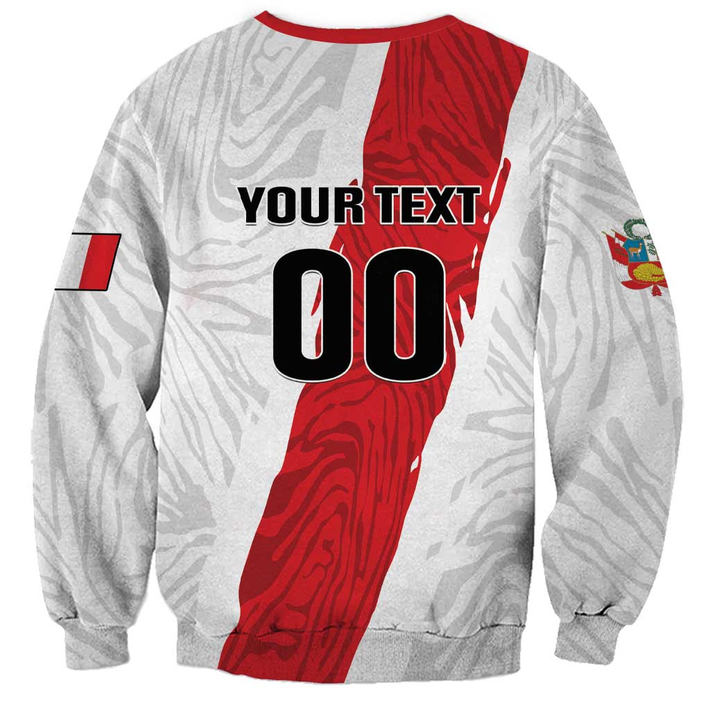 Custom Football Peru Sweatshirt La Bicolor Go Champions