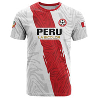 Custom Football Peru T Shirt La Bicolor Go Champions