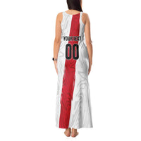 Custom Football Peru Tank Maxi Dress La Bicolor Go Champions