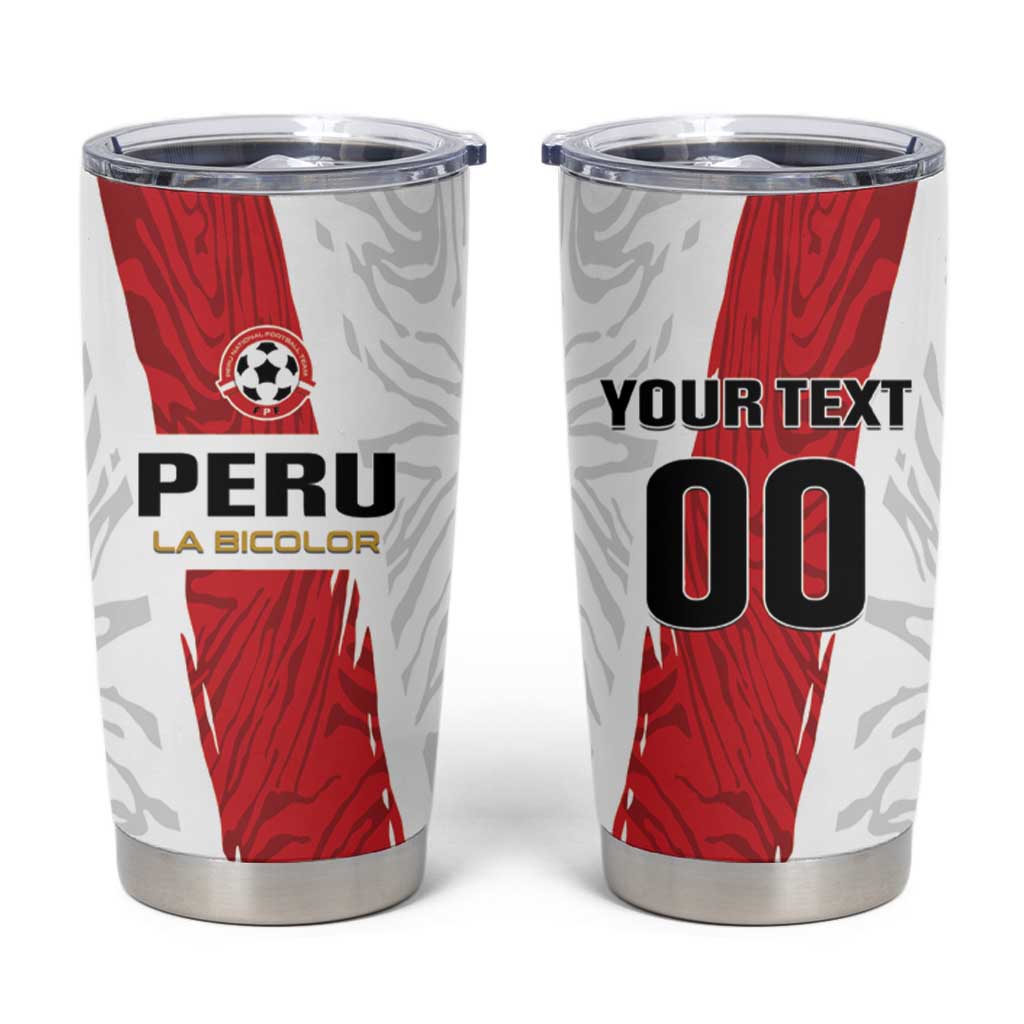 Custom Football Peru Tumbler Cup La Bicolor Go Champions