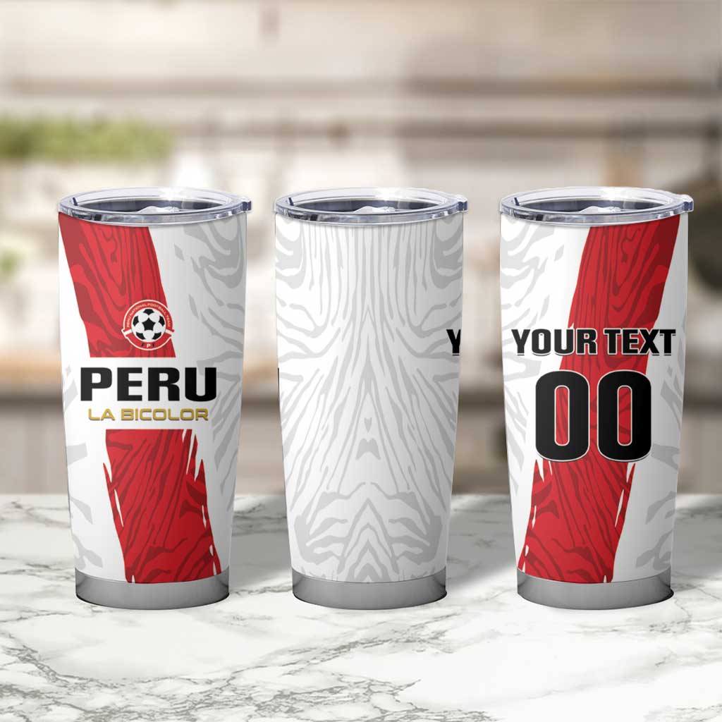 Custom Football Peru Tumbler Cup La Bicolor Go Champions