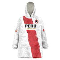 Custom Football Peru Wearable Blanket Hoodie La Bicolor Go Champions
