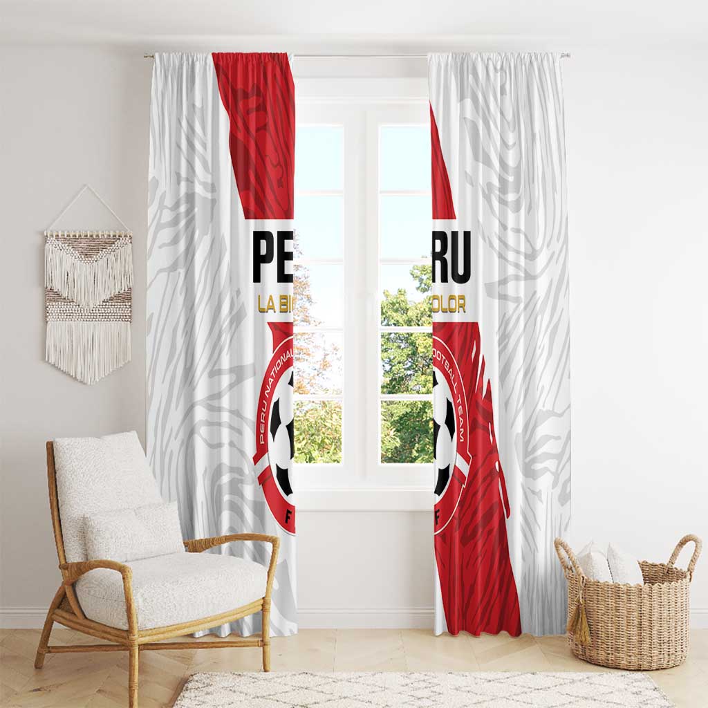 Football Peru Window Curtain La Bicolor Go Champions