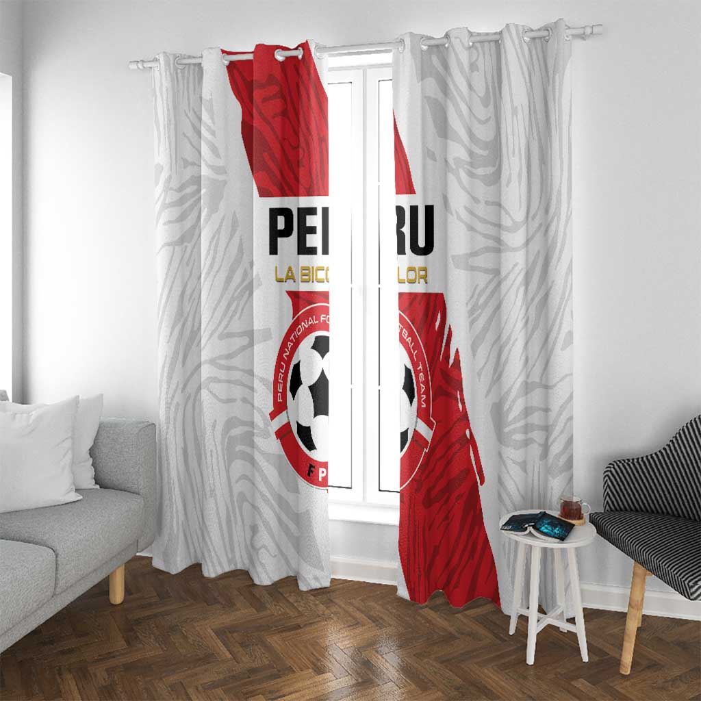 Football Peru Window Curtain La Bicolor Go Champions