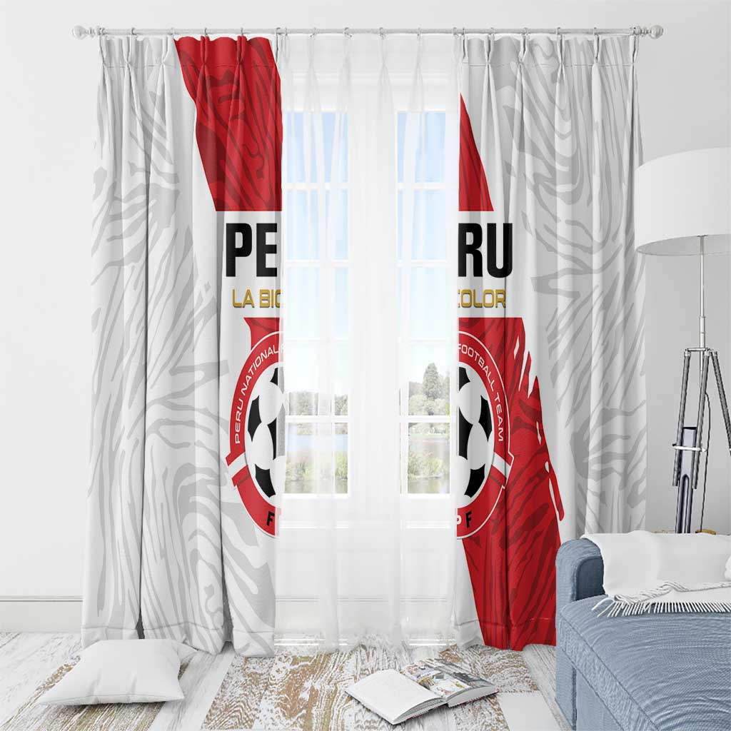 Football Peru Window Curtain La Bicolor Go Champions