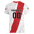 Custom Football Peru Women V-Neck T-Shirt La Bicolor Go Champions