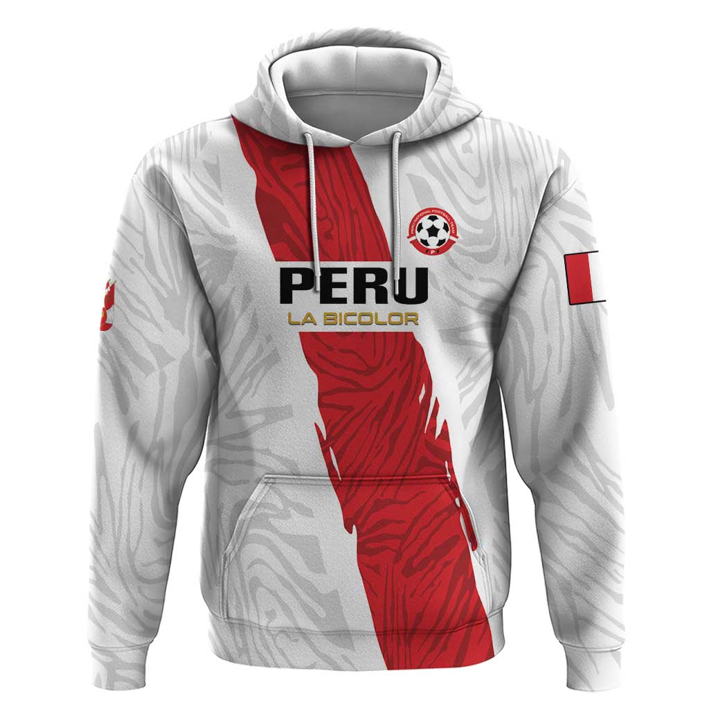 Custom Football Peru Zip Hoodie La Bicolor Go Champions