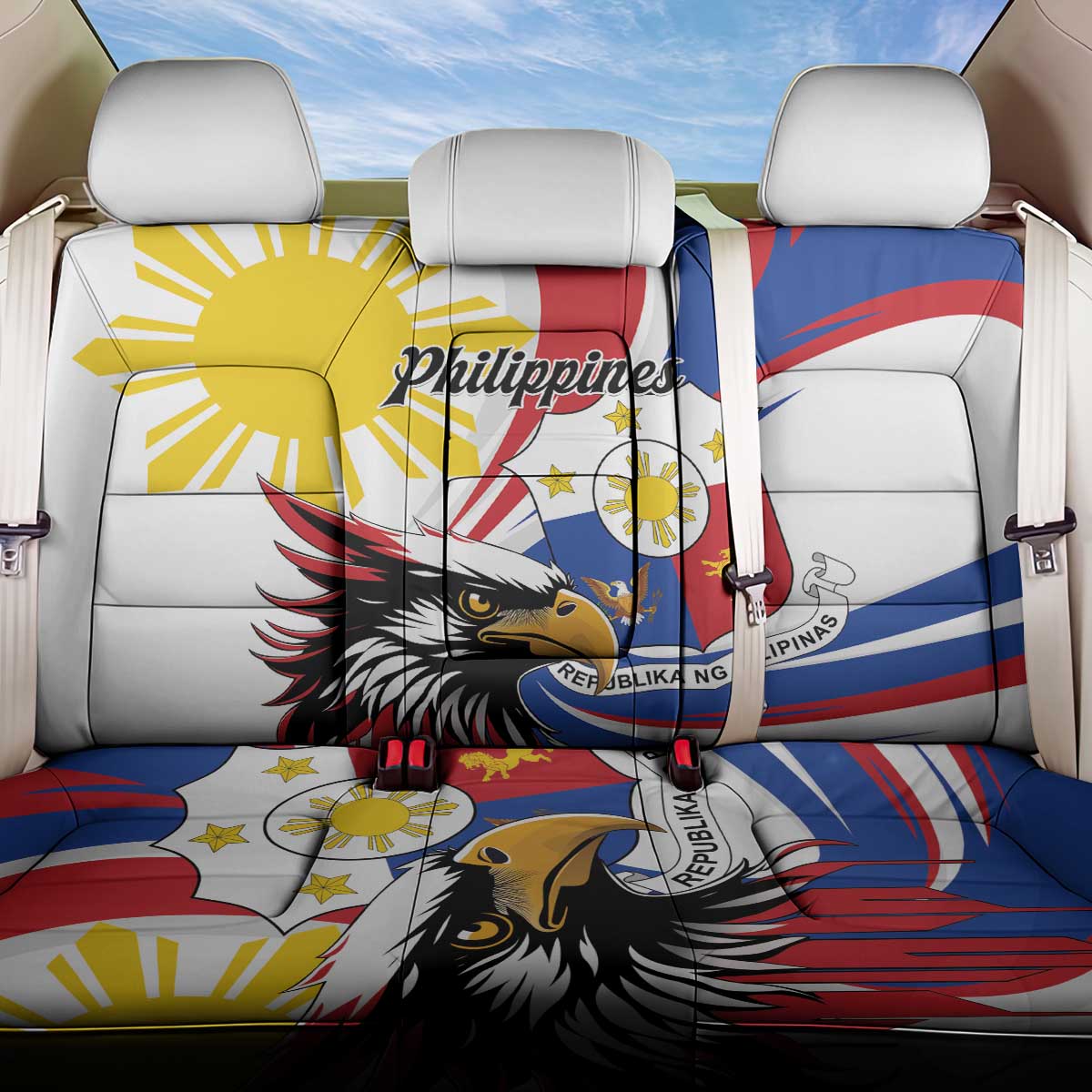Philippines Eagle Back Car Seat Cover Republika ng Pilipinas