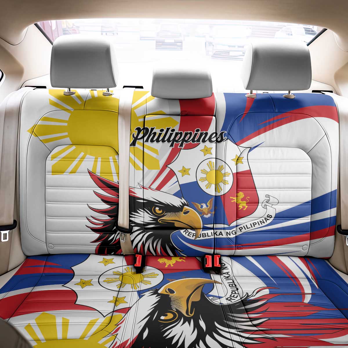 Philippines Eagle Back Car Seat Cover Republika ng Pilipinas