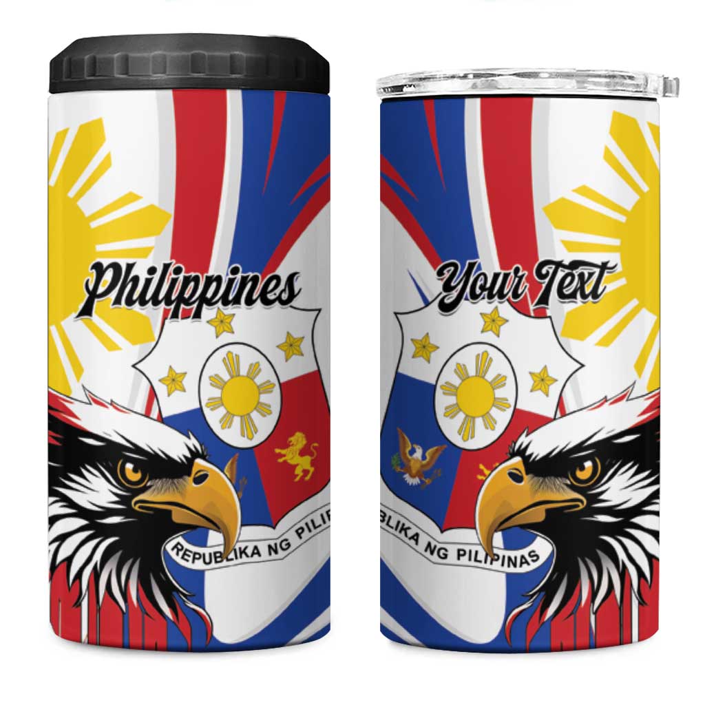 Personalized Philippines Eagle 4 in 1 Can Cooler Tumbler Republika ng Pilipinas