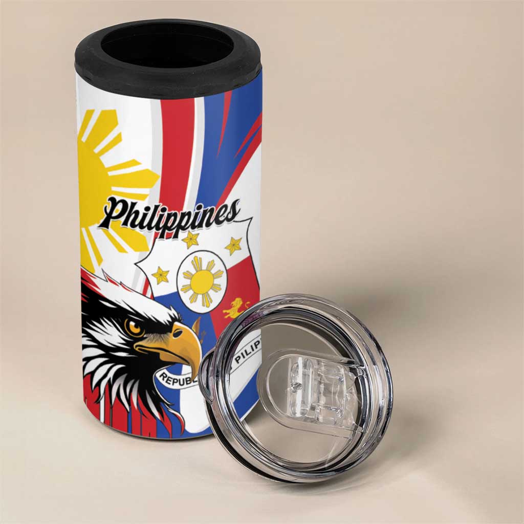 Personalized Philippines Eagle 4 in 1 Can Cooler Tumbler Republika ng Pilipinas