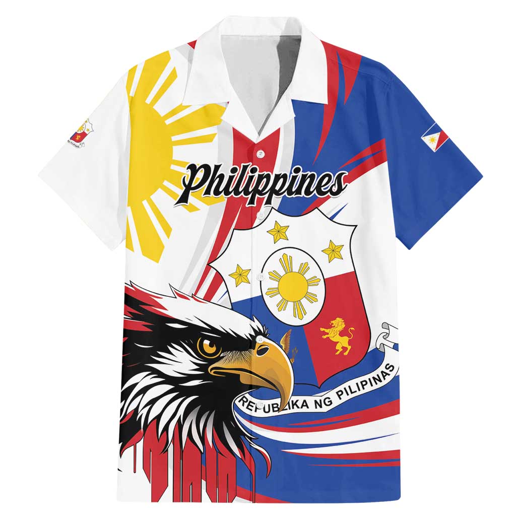 Personalized Philippines Eagle Family Matching Mermaid Dress and Hawaiian Shirt Republika ng Pilipinas