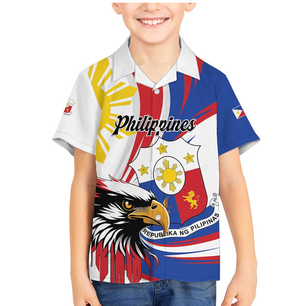 Personalized Philippines Eagle Family Matching Mermaid Dress and Hawaiian Shirt Republika ng Pilipinas