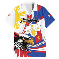 Personalized Philippines Eagle Family Matching Off The Shoulder Long Sleeve Dress and Hawaiian Shirt Republika ng Pilipinas
