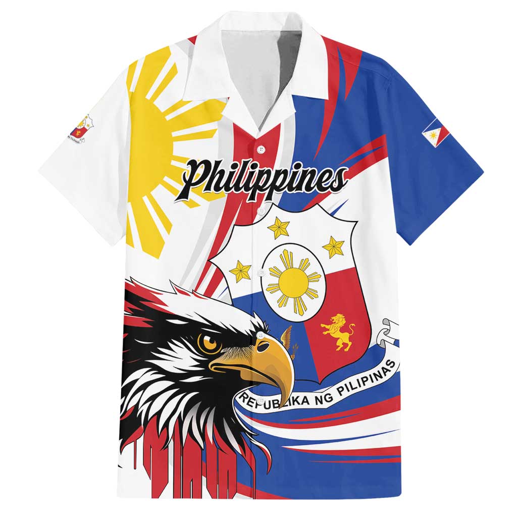 Personalized Philippines Eagle Family Matching Tank Maxi Dress and Hawaiian Shirt Republika ng Pilipinas