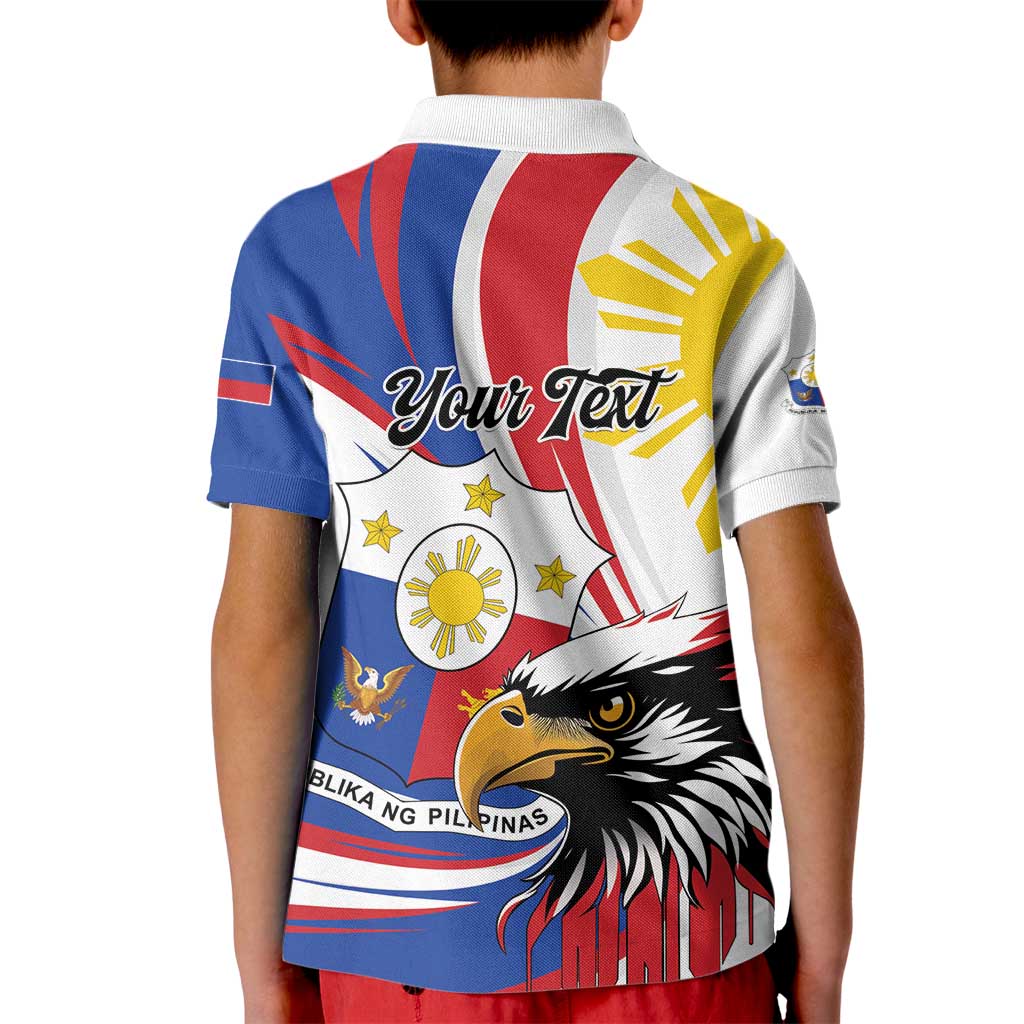 Personalized Philippines Eagle Kid Polo Shirt Republika ng Pilipinas