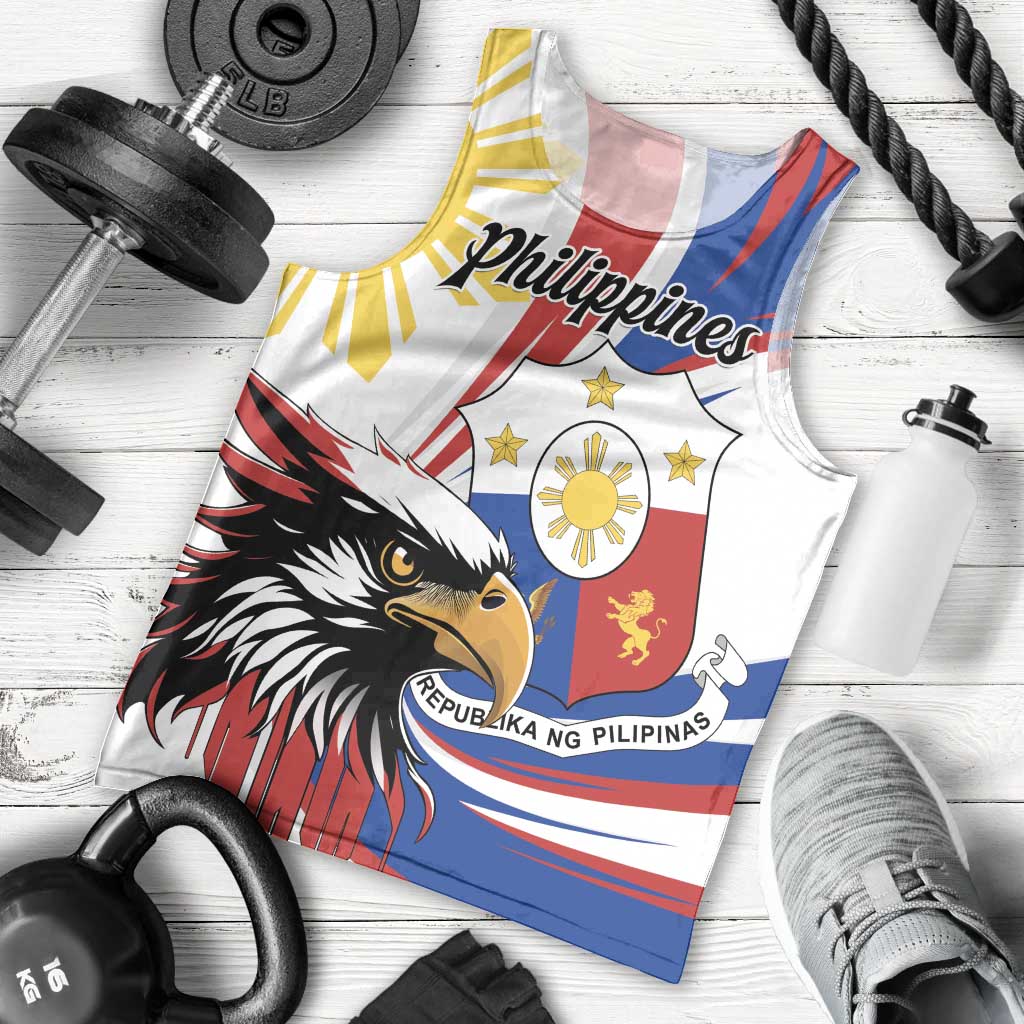 Personalized Philippines Eagle Men Tank Top Republika ng Pilipinas